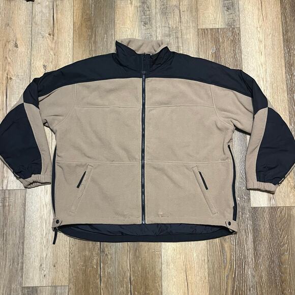 5.11 Tactical Fleece Jacket Men’s Size 2XL Tan Black Conceal Carry Outdoors Work - Picture 1 of 8